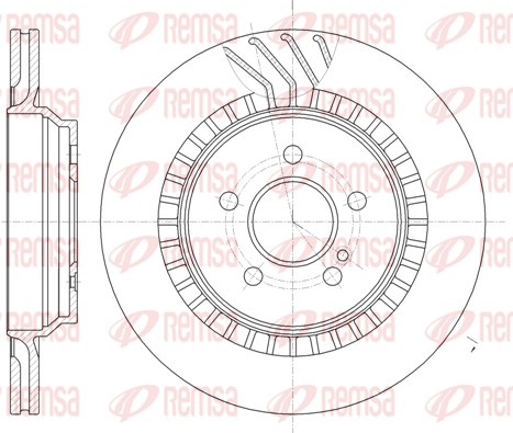 Disque de frein REMSA 61187.10