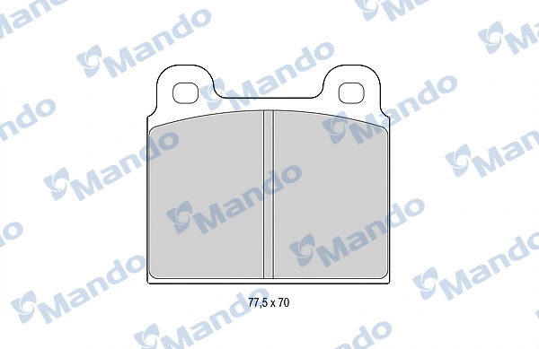 Kit de plaquettes de frein, frein à disque MANDO MBF015052