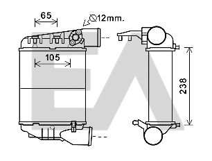 Refroidisseur d'air de suralimentation EACLIMA 36A02050