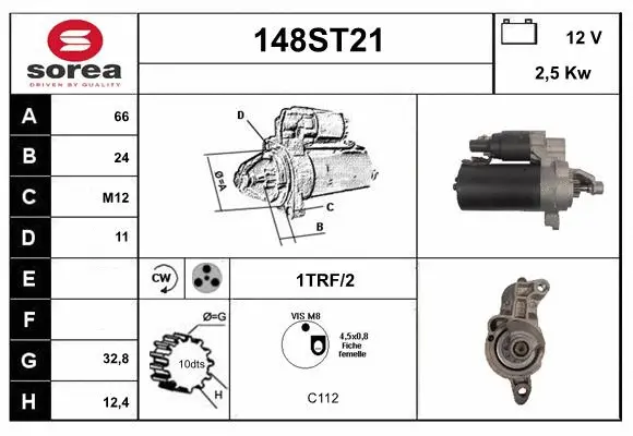 Démarreur STARTCAR 148ST21