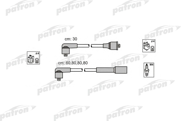 Kit de câbles d'allumage PATRON PSCI1012