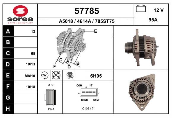 Alternateur EAI 57785