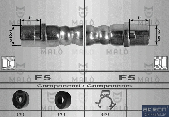 Flexible de frein AKRON-MALÒ 8974