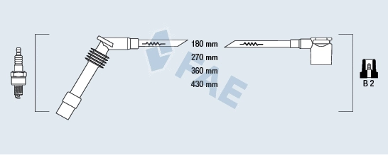 Kit de câbles d'allumage FAE 85085