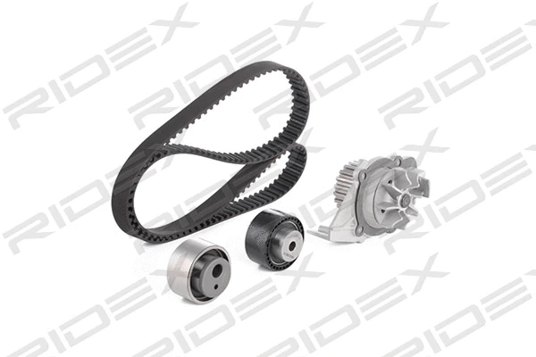 Pompe à eau + kit de courroie crantée RIDEX 3096W0063