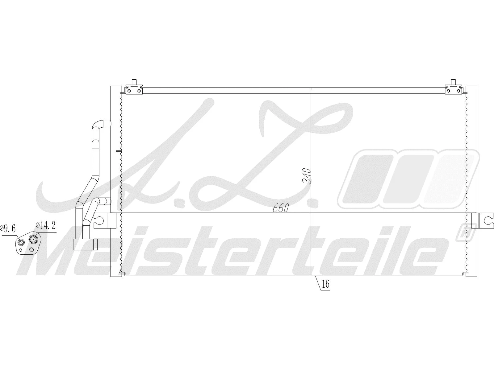Condenseur, climatisation A.Z. Meisterteile AZMT-45-030-1594