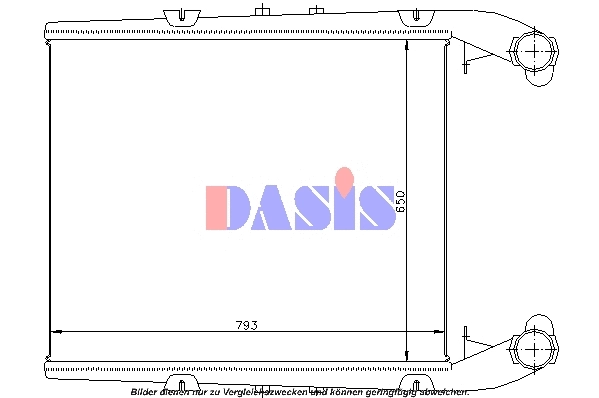 Refroidisseur d'air de suralimentation AKS DASIS 397200N
