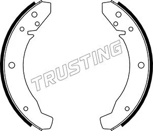 Jeu de mâchoires de frein TRUSTING 124.250