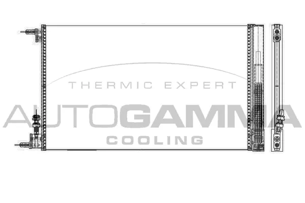 Condenseur, climatisation AUTOGAMMA 105507
