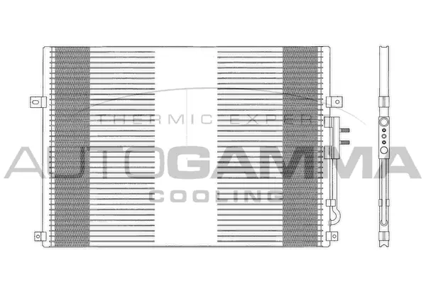 Condenseur, climatisation AUTOGAMMA 103285