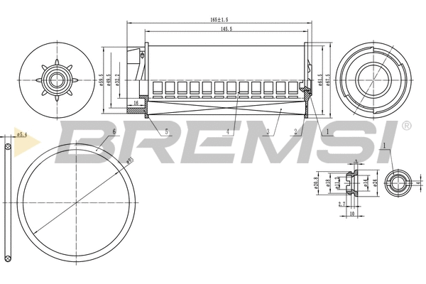Filtre à carburant BREMSI FE0334
