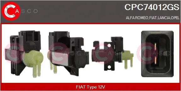 Transmetteur de pression, contrôle des gaz d'échappement CASCO CPC74012GS