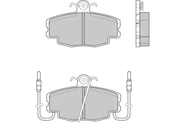 Kit de plaquettes de frein, frein à disque E.T.F. 12-0201