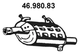 Silencieux arrière EBERSPÄCHER 46.980.83