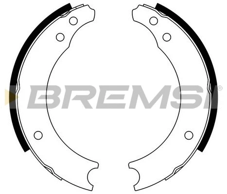 Jeu de mâchoires de frein BREMSI GF0402