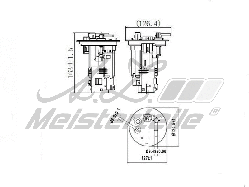 Filtre à carburant A.Z. Meisterteile AZMT-41-020-1457