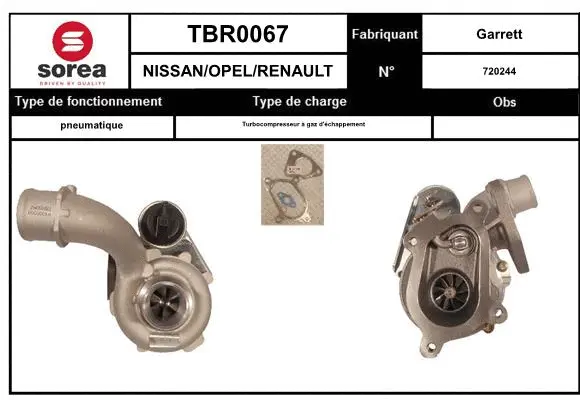 Turbocompresseur, suralimentation EAI TBR0067