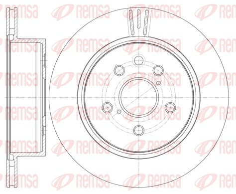 Disque de frein REMSA 61255.10