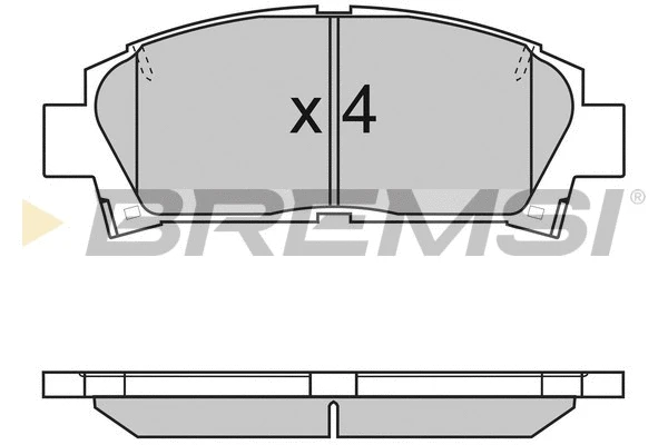 Kit de plaquettes de frein, frein à disque BREMSI BP2752