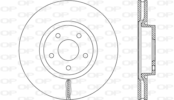 Disque de frein OPEN PARTS BDR2687.20