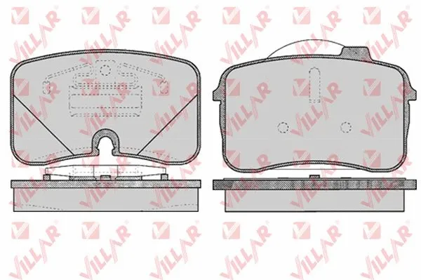 Kit de plaquettes de frein, frein à disque VILLAR 626.0476