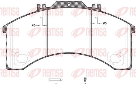 Kit de plaquettes de frein, frein à disque REMSA JCA 498.30