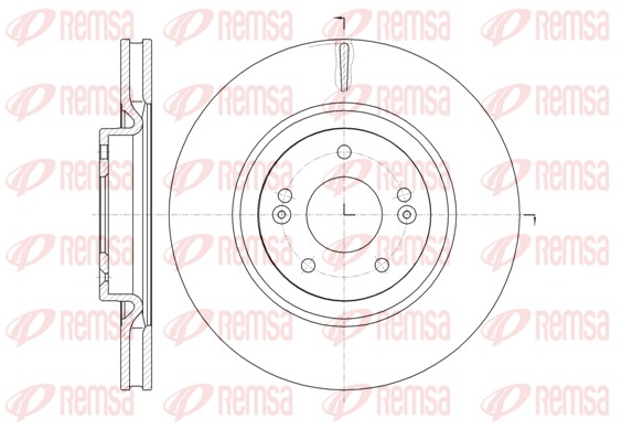 Disque de frein REMSA 61436.10