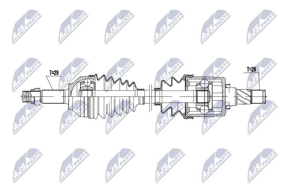 Arbre de transmission NTY NPW-NS-170