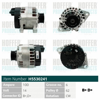 Alternateur HOFFER H5530241