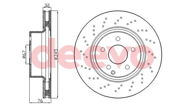 Disque de frein DEEVO BD14060