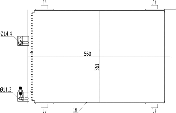 Condenseur, climatisation HART 606 541