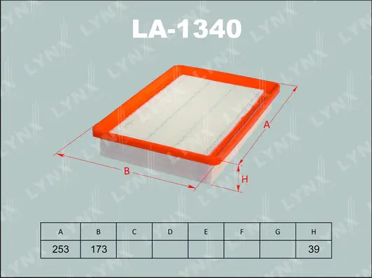 Filtre à air LYNXAUTO LA-1340