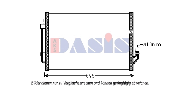Condenseur, climatisation AKS DASIS 072041N