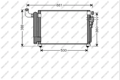 Condenseur, climatisation PRASCO KI424C002