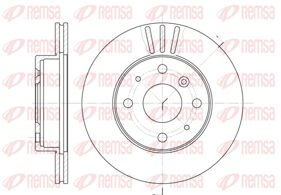Disque de frein REMSA 61095.10
