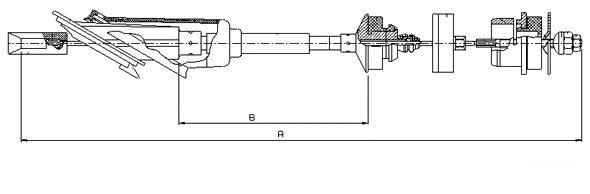 Tirette à câble, commande d'embrayage SONOVA CF00552