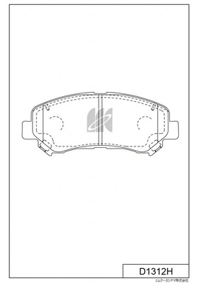 Kit de plaquettes de frein, frein à disque MK Kashiyama D1312H
