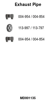 Tuyau d'échappement FA1 MD001135