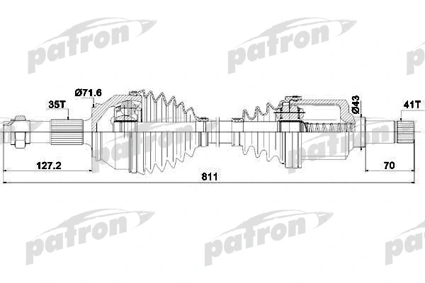 Arbre de transmission PATRON PDS0426