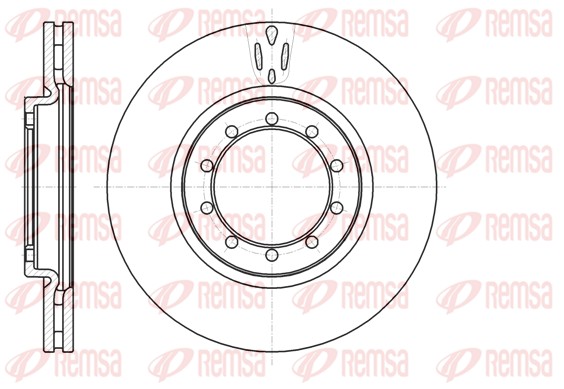 Disque de frein REMSA 61039.10