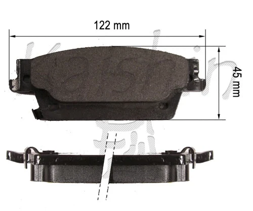 Kit de plaquettes de frein, frein à disque KAISHIN FK10164