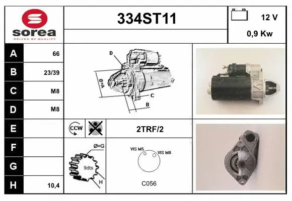 Démarreur STARTCAR 334ST11