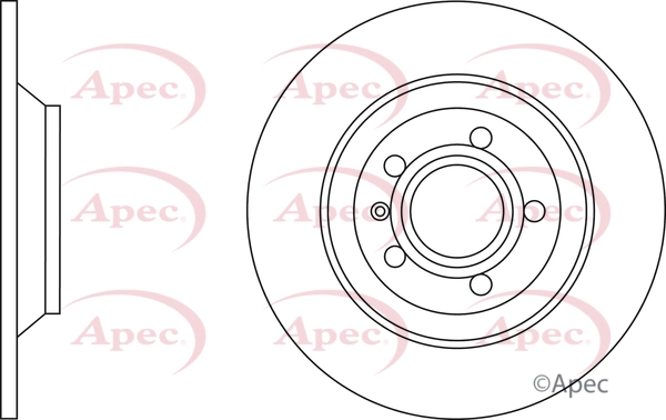 Disque de frein APEC DSK2854