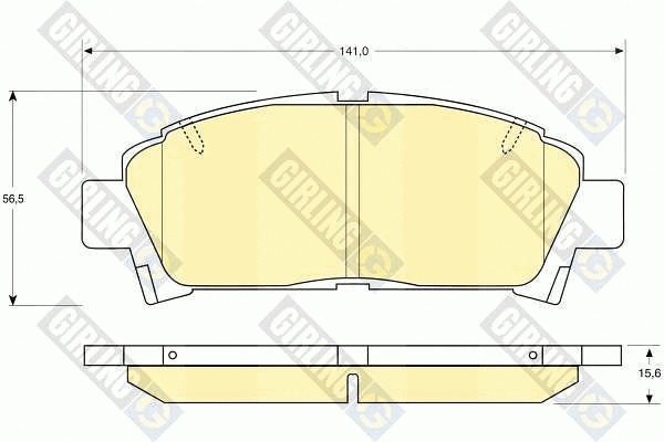 Kit de plaquettes de frein, frein à disque GIRLING 6111459