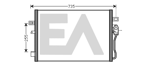 Condenseur, climatisation EACLIMA 30C12024
