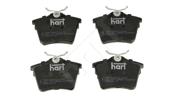 Kit de plaquettes de frein, frein à disque HART 222 415
