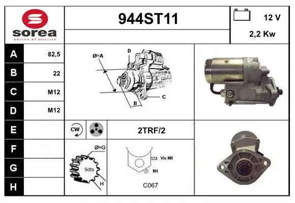 Démarreur STARTCAR 944ST11