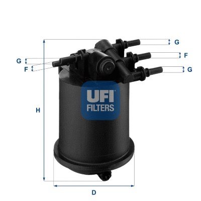 Filtre à carburant UFI 24.086.00