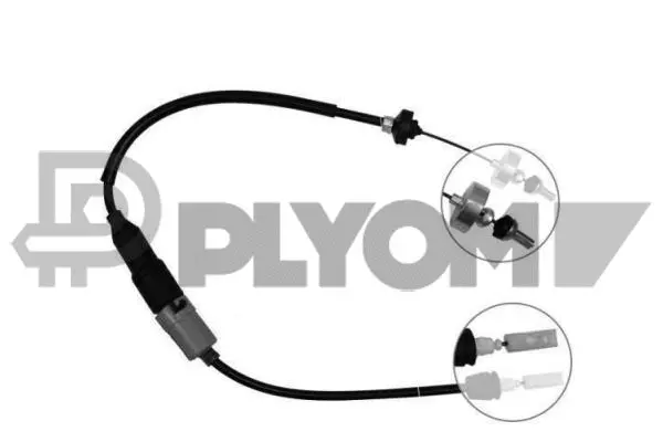 Tirette à câble, commande d'embrayage PLYOM P028452