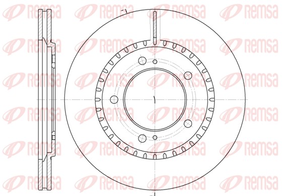 Disque de frein REMSA 6699.10